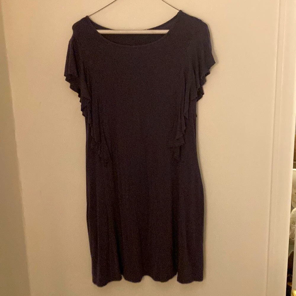 Gray transitional swing dress